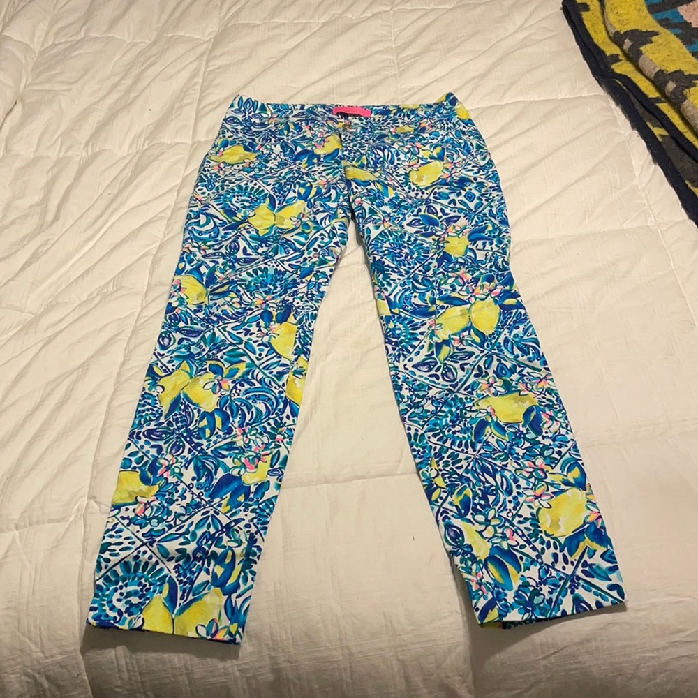 Lilly Pulitzer lemon pants size 2